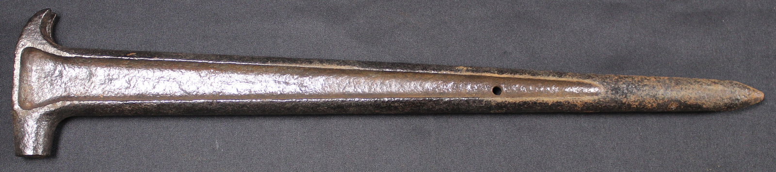 c.WWI US Cavalry Antique WW1 U.S. Calvary M1912 Farrier Tool Picket Pin Stake Spike Hammer (FMI) - 3