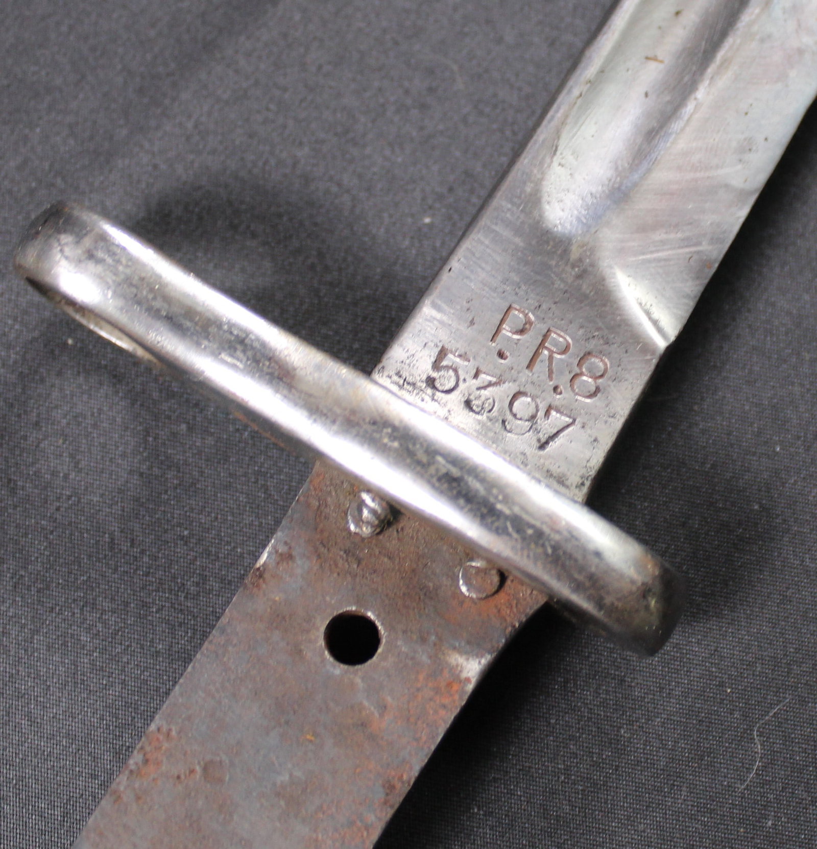 Large Mauser Style Bayonet and Sheath Embossed "Artillery" (JAA) - 2