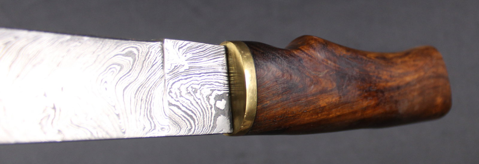 Large Damascus Blade Fighting Knife (FMI) - 5