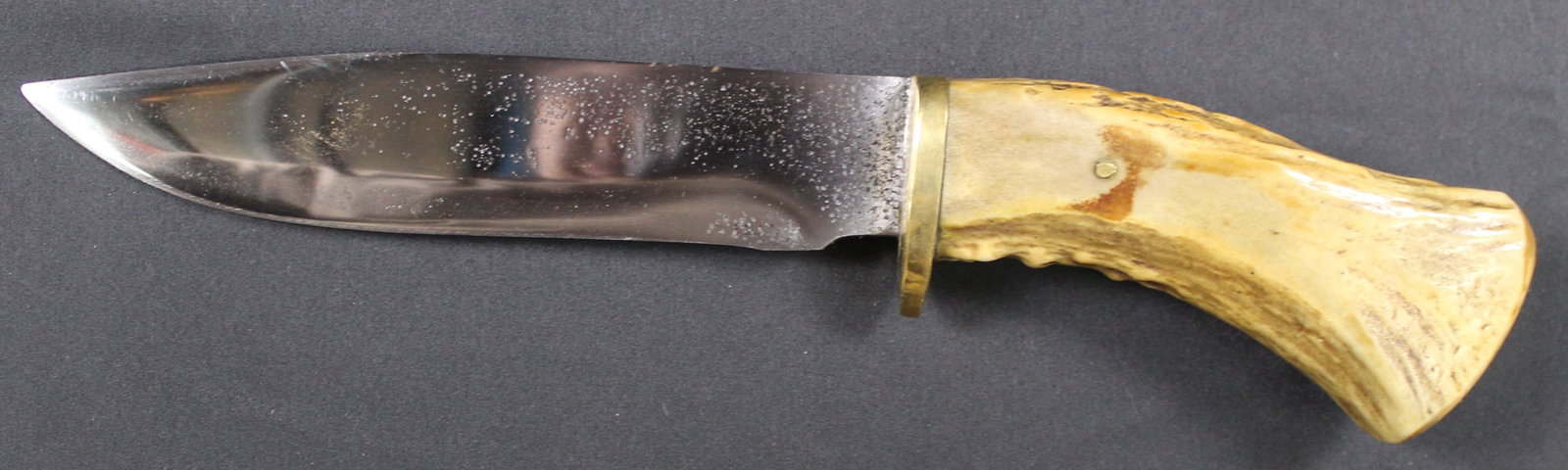 Hand-Made Fixed Blade Knife with Bone Grips and Sheath (KFC) - 2