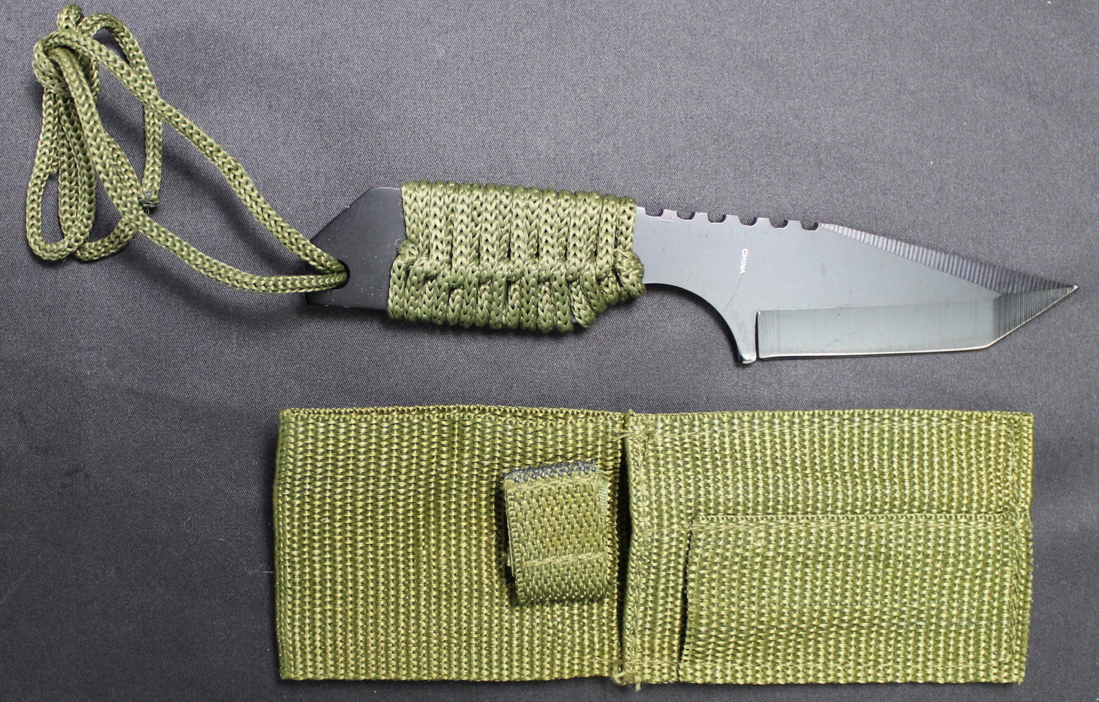 Chinese Manufactured Fixed Blade Knife with Sheath (SAE): Estimated shipping parcel size (LxWxH) 6 inches x 6 inches x 6 inches. Please note, shipping estimates are provided for LiveShipping calculations only and may vary based on weight and location. The