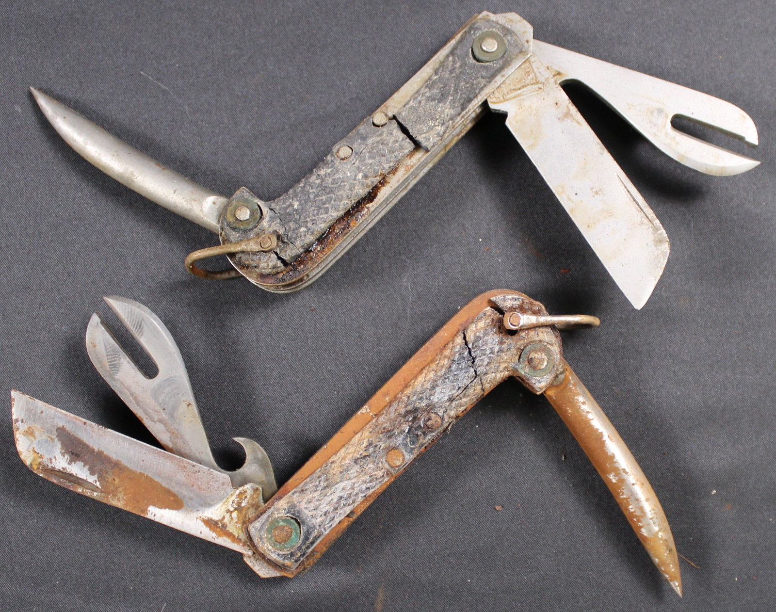 Two Belgian Military Issued Botswain's Knife Dated 1951 and 1950 (JAA) - 2