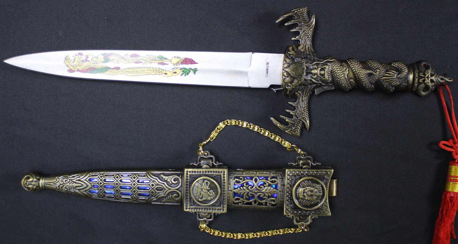 New Old Stock Ornate Chinese Dagger (JAA) - 4