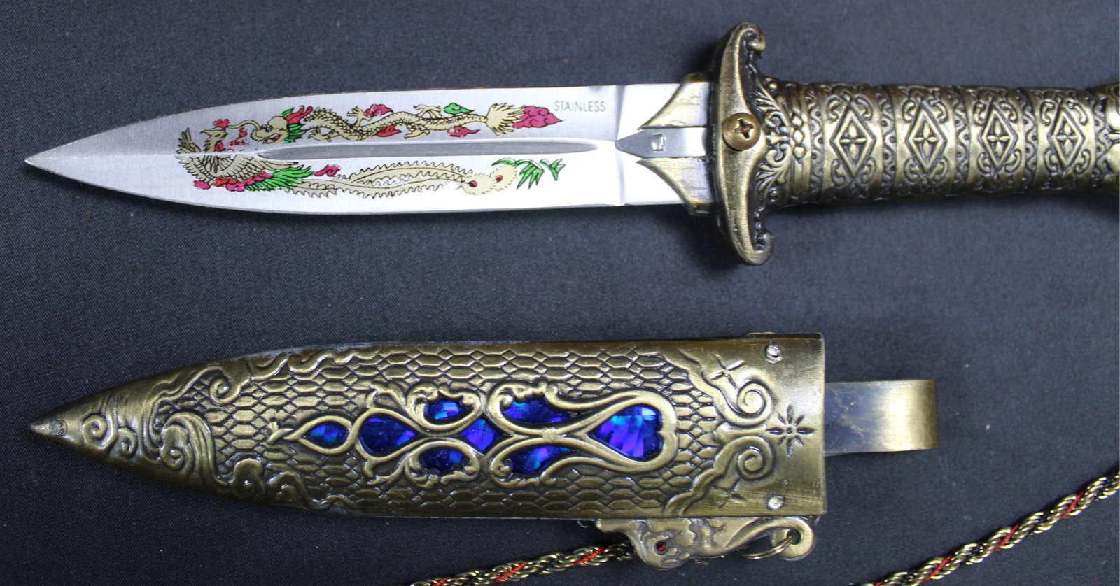 New Old Stock Ornate Chinese Dagger (JAA) - 4