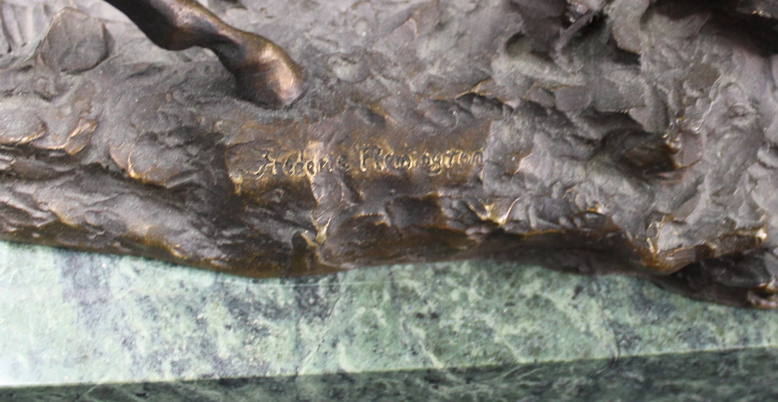 Bronze Frederic Remington Statue "The Scalp" (KFC) - 7