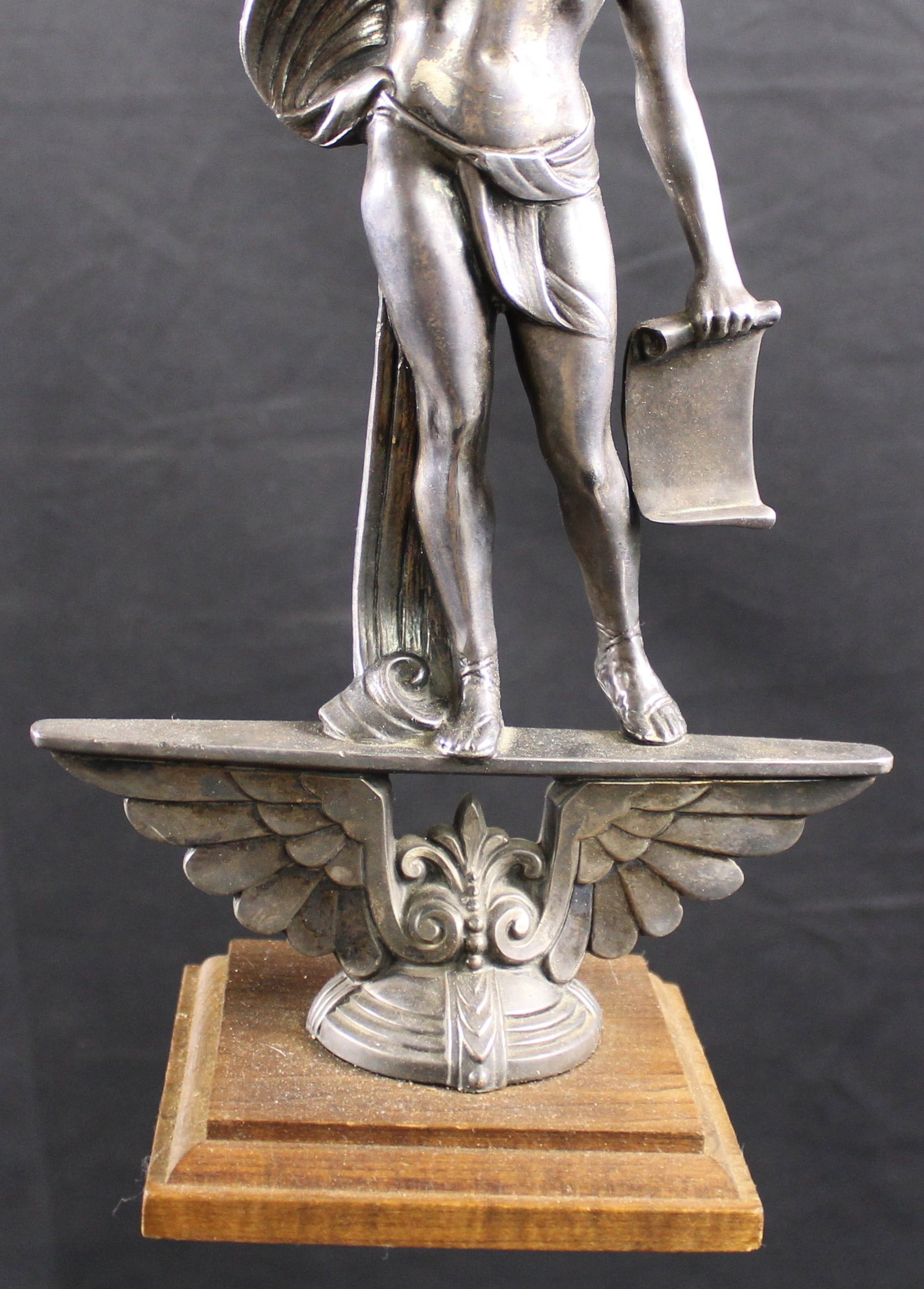 Vintage mid-1900s Sports Trophy on Wooden Base (GCW) - 3