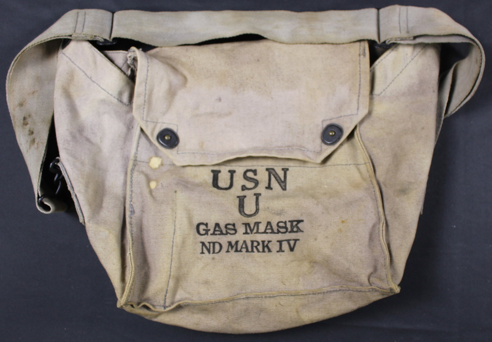 c.WWII USN Gas Mask Mark IV Canvas Transport Case (PMC): Estimated shipping parcel size (LxWxH) 10 inches x 8 inches x 8 inches. Please note, shipping estimates are provided for LiveShipping calculations only and may vary based on weight and location. The a