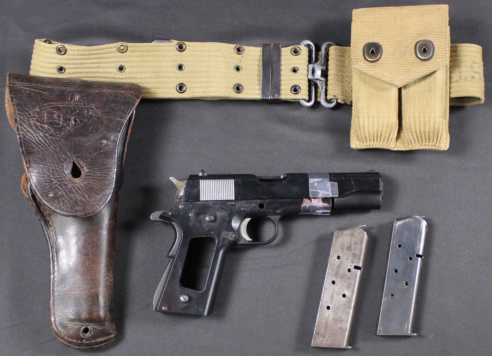 Grpup Lot: DGC Manufactured 1911 Dummy Gun with Two Magazines, Holster, Belt & Magazine Holder (FMI): Estimated shipping parcel size (LxWxH) 12 inches x 8 inches x 8 inches. Please note, shipping estimates are provided for LiveShipping calculations only and may vary based on weight and location. The