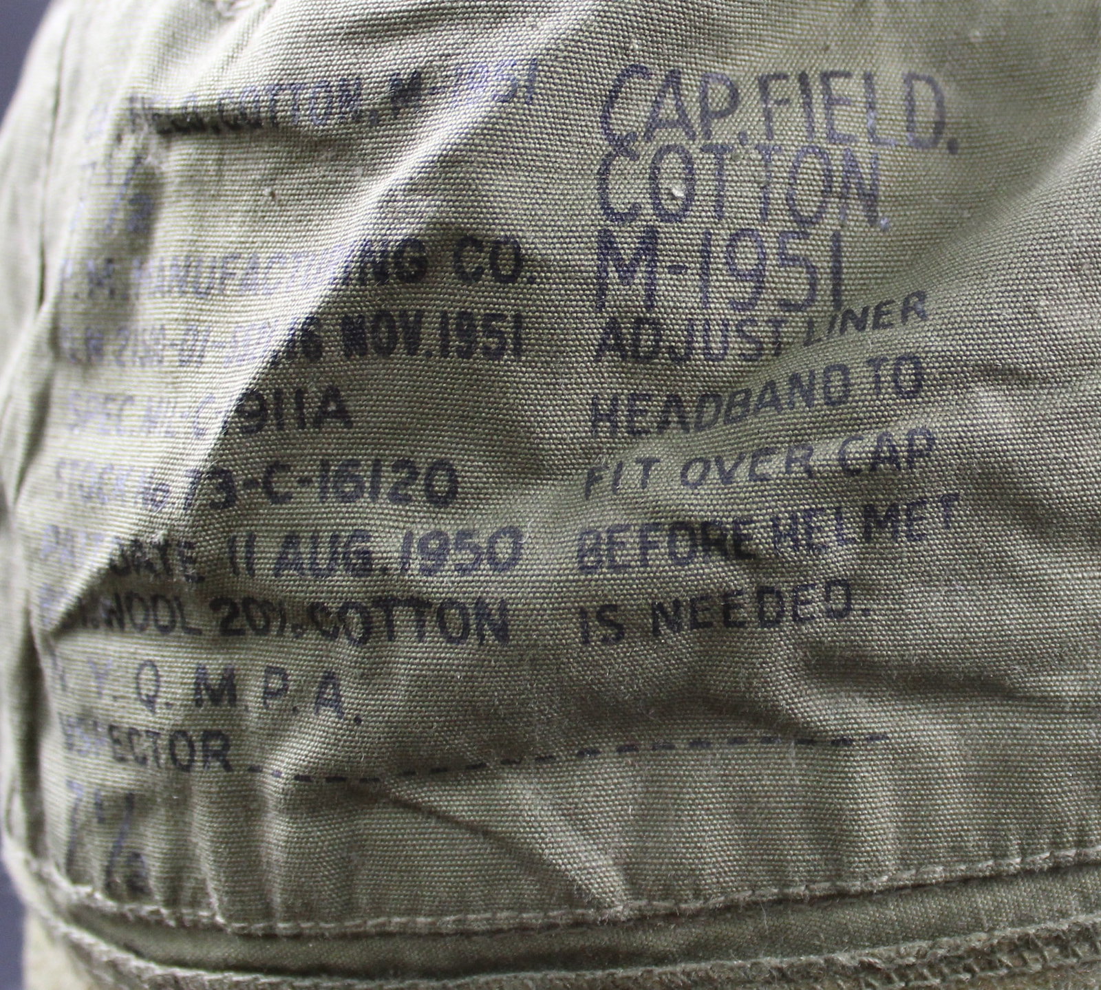 Vintage USGI Korean War Era M-1951 Field Cap (FMI) - 5