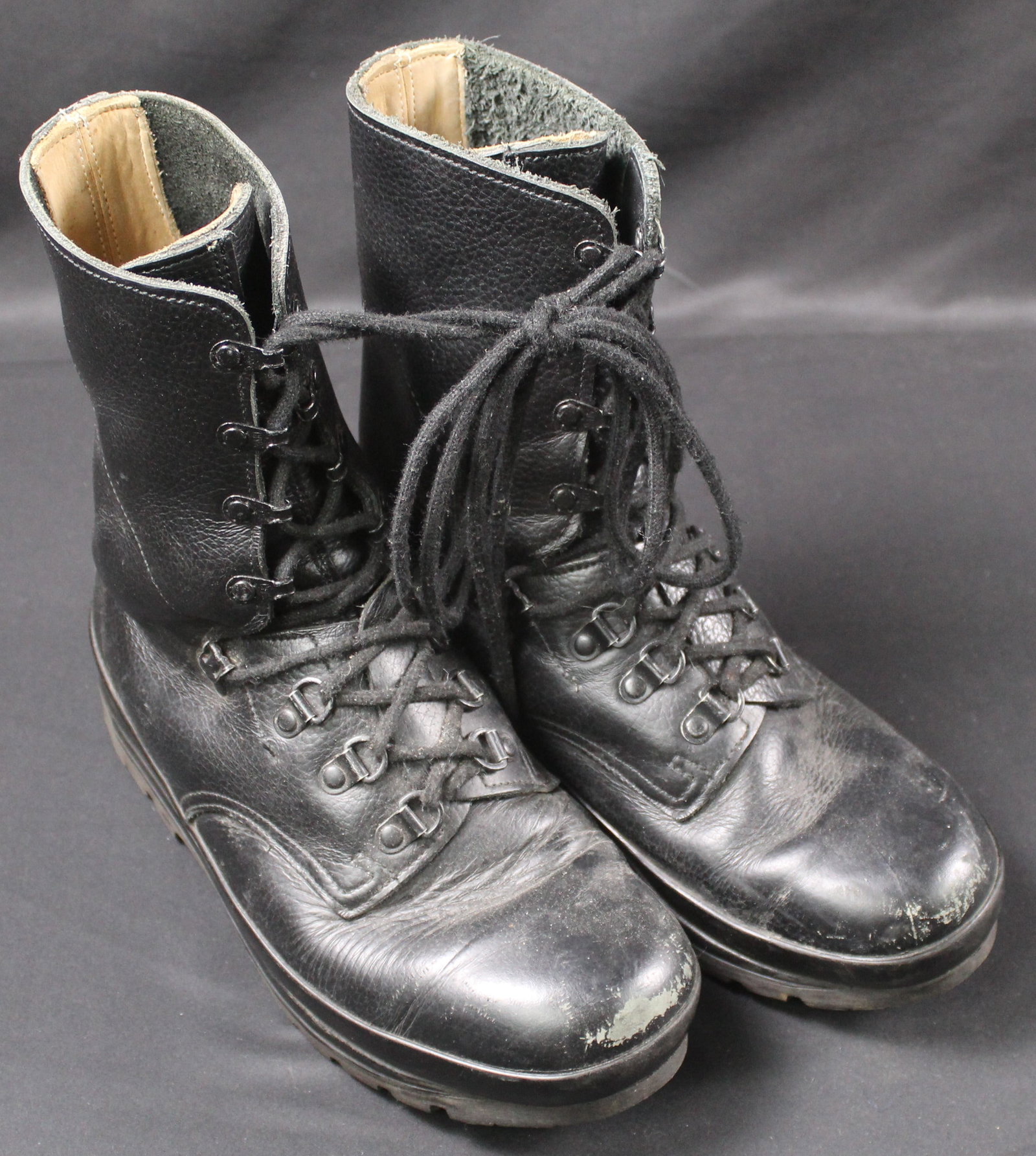 Black Military Leather Combat Boots (FMI) (1 of 4)