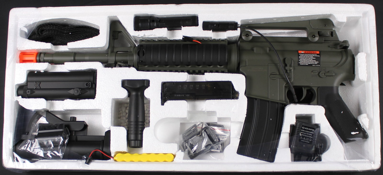 UKARMS M3081A Airsoft Gun LNIB (FMI): Estimated shipping parcel size (LxWxH) 24 inches x 18 inches x 8 inches. Please note, shipping estimates are provided for LiveShipping calculations only and may vary based on weight and location. The