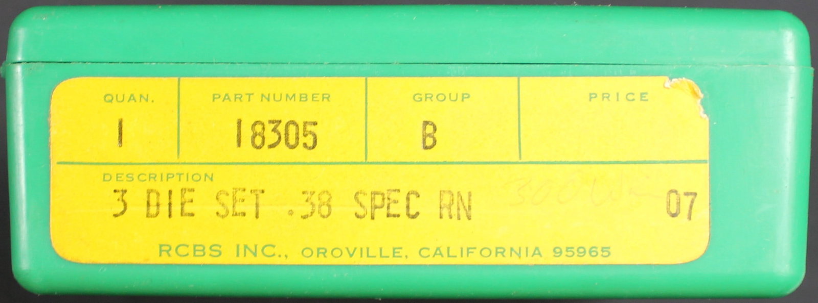 .38 SPL RCBS Manufactured Reloading Die Set (FMI) - 4