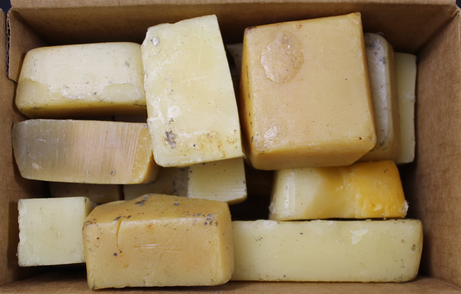 Approximately 5lbs of Bee's Wax (FMI): Description coming soon Bidders are welcome to preview items in person during our normal operating hours Tuesday through Saturday 11am-6pm. Estimated shipping parcel size (LxWxH) 10 inches x 8 inches