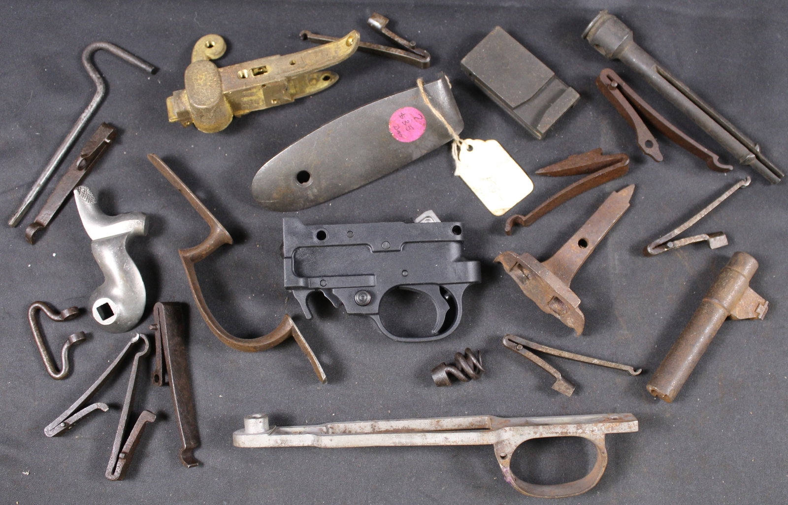 Group Lot: Firearms Parts Lot (FMI): Description coming soon Bidders are welcome to preview items in person during our normal operating hours Tuesday through Saturday 11am-6pm. Estimated shipping parcel size (LxWxH) 10 inches x 8 inches