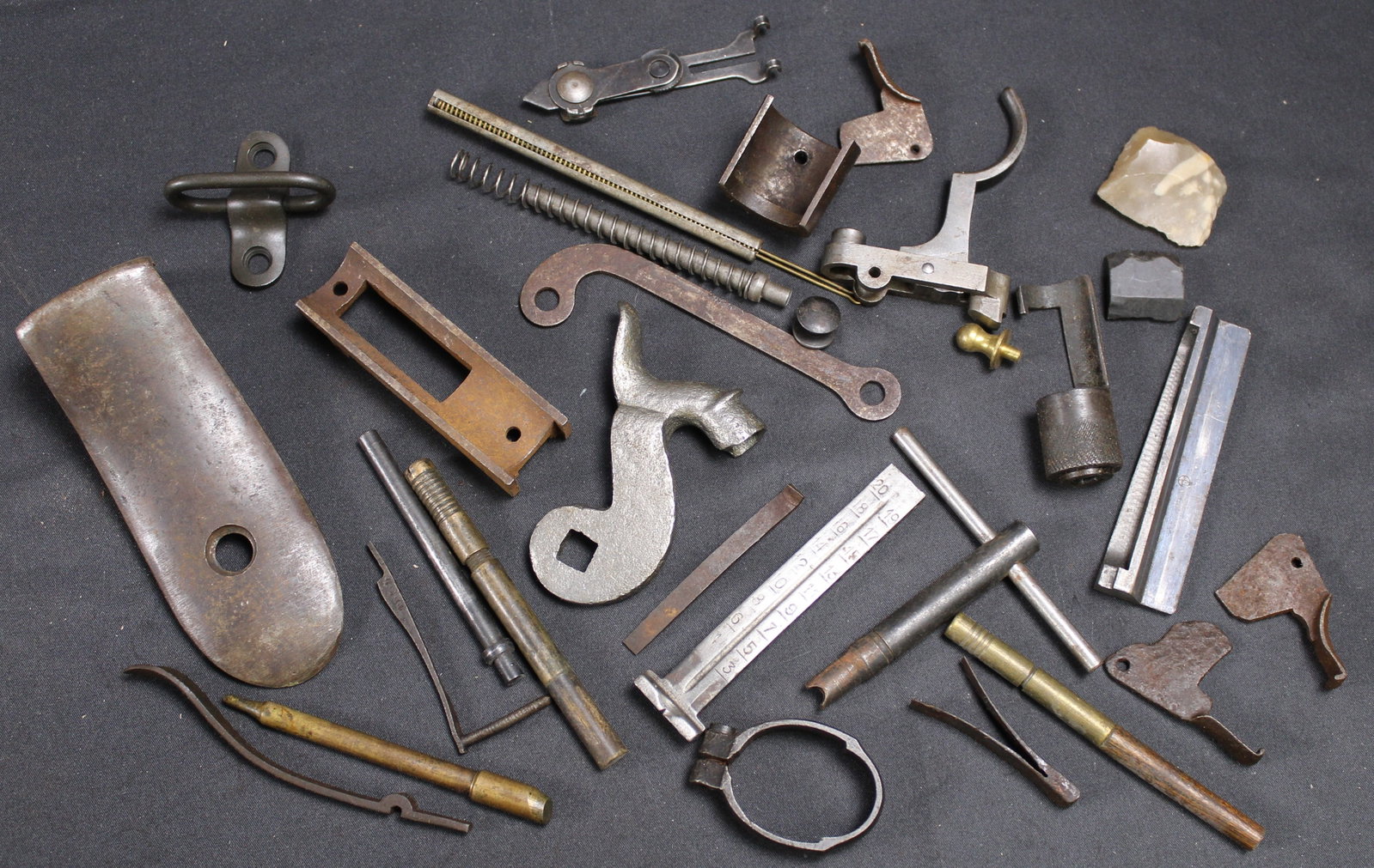 Group Lot: Firearms Parts Lot (FMI): Description coming soon Bidders are welcome to preview items in person during our normal operating hours Tuesday through Saturday 11am-6pm. Estimated shipping parcel size (LxWxH) 10 inches x 8 inches