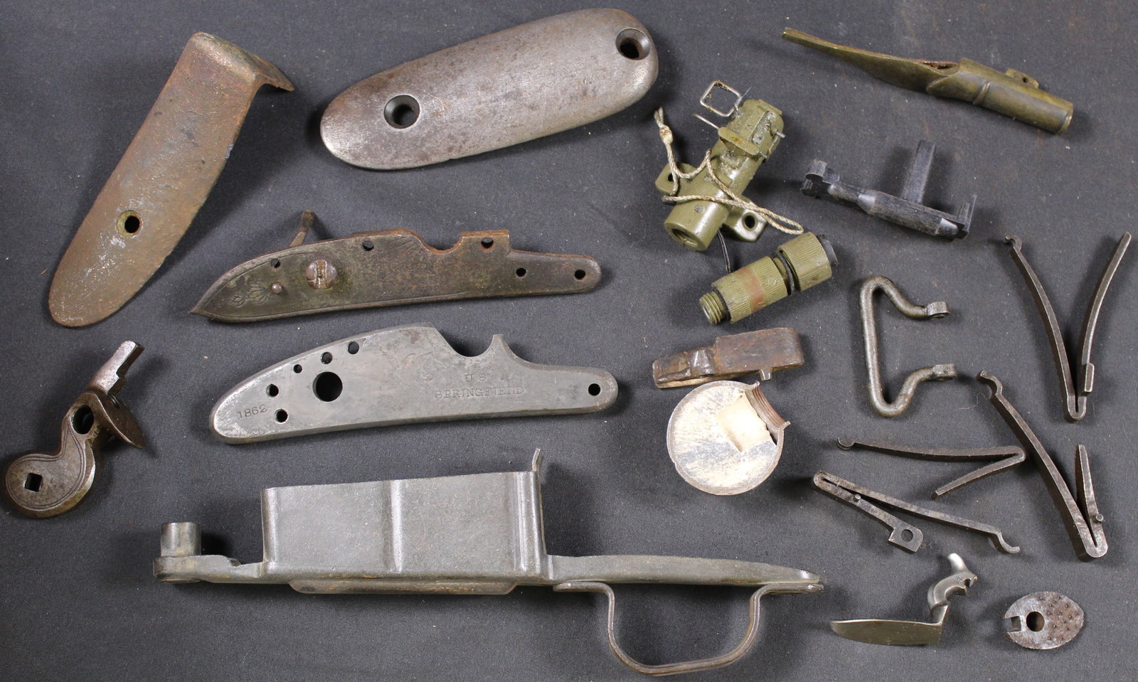 Group Lot: Firearms Parts Lot (FMI): Description coming soon Bidders are welcome to preview items in person during our normal operating hours Tuesday through Saturday 11am-6pm. Estimated shipping parcel size (LxWxH) 10 inches x 8 inches 