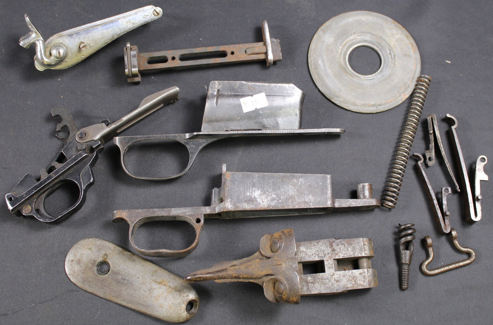 Group Lot: Firearms Parts Lot (FMI): Description coming soon Bidders are welcome to preview items in person during our normal operating hours Tuesday through Saturday 11am-6pm. Estimated shipping parcel size (LxWxH) 10 inches x 8 inches 