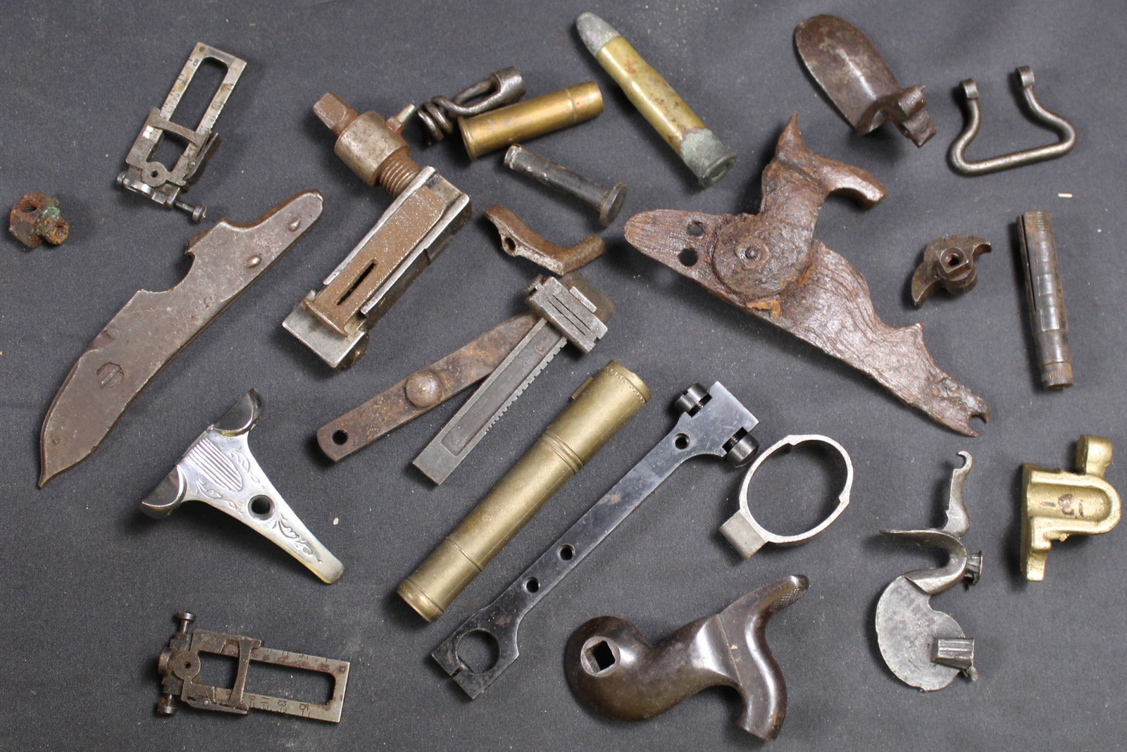 Group Lot: Firearms Parts Lot (FMI): Description coming soon Bidders are welcome to preview items in person during our normal operating hours Tuesday through Saturday 11am-6pm. Estimated shipping parcel size (LxWxH) 10 inches x 8 inches 