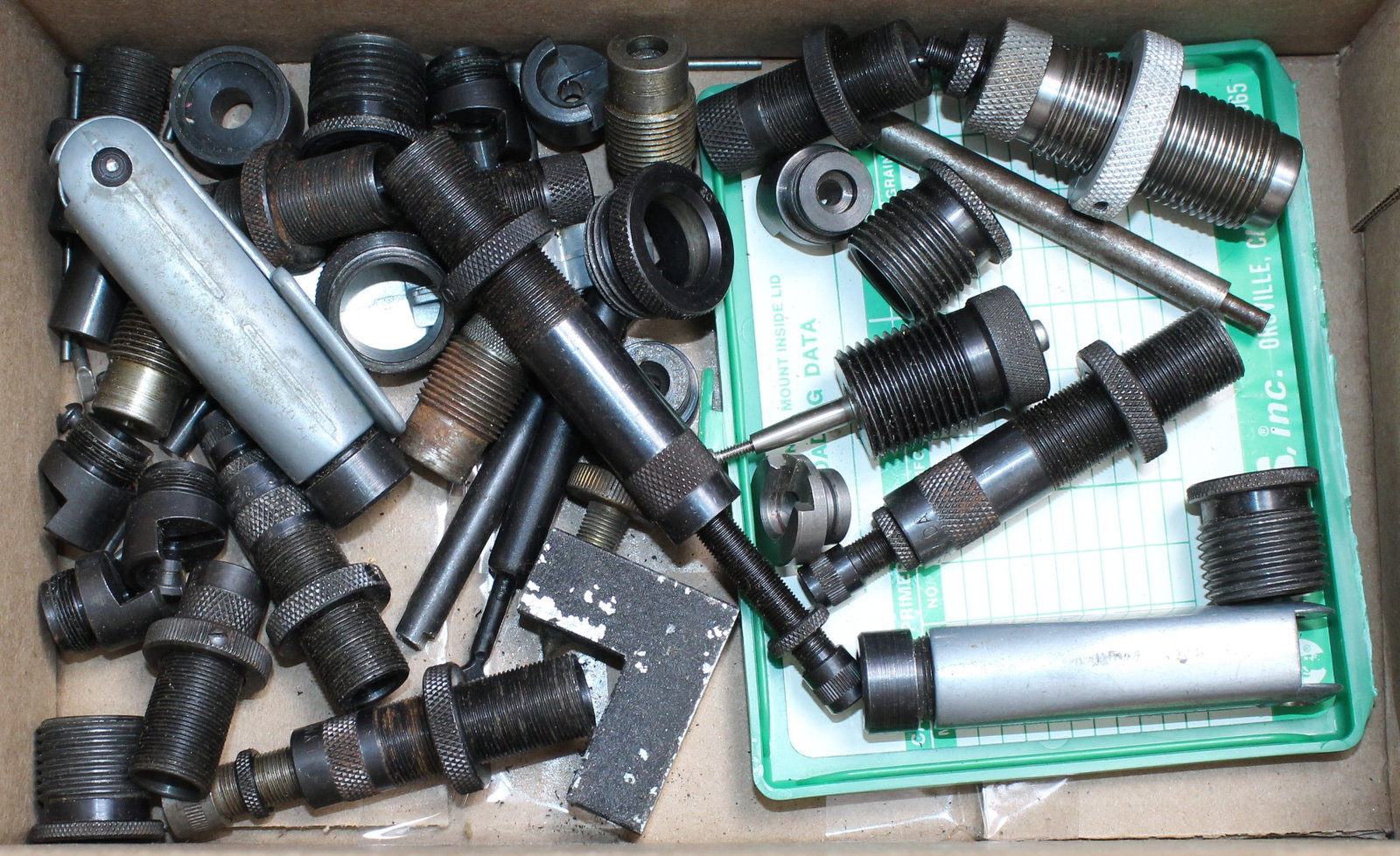 Group Lot: Reloading Parts Lot (FMI): Description coming soon Bidders are welcome to preview items in person during our normal operating hours Tuesday through Saturday 11am-6pm. Estimated shipping parcel size (LxWxH) 10 inches x 8 inches