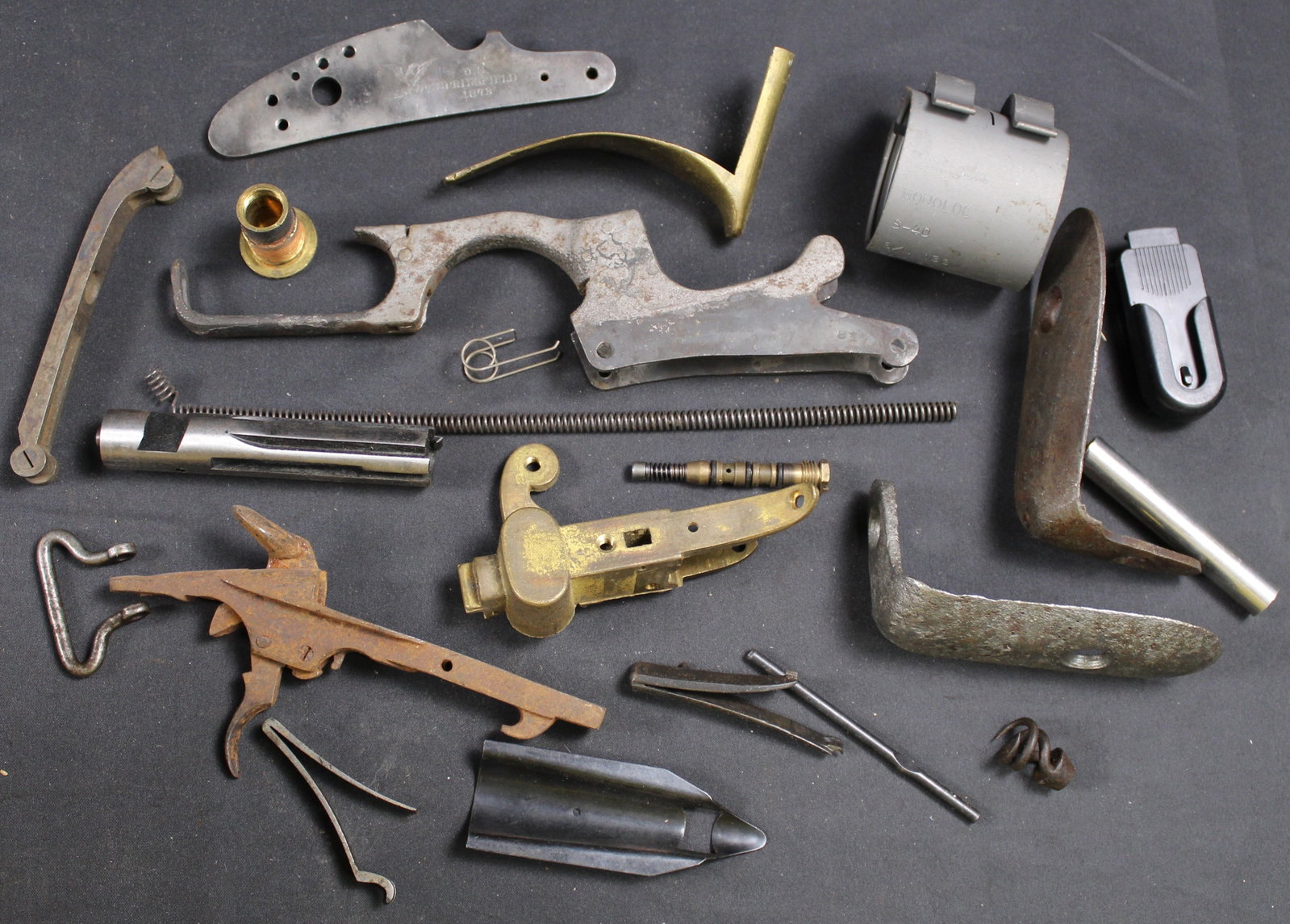 Group Lot: Firearms Parts Lot (FMI): Description coming soon Bidders are welcome to preview items in person during our normal operating hours Tuesday through Saturday 11am-6pm. Estimated shipping parcel size (LxWxH) 10 inches x 8 inches