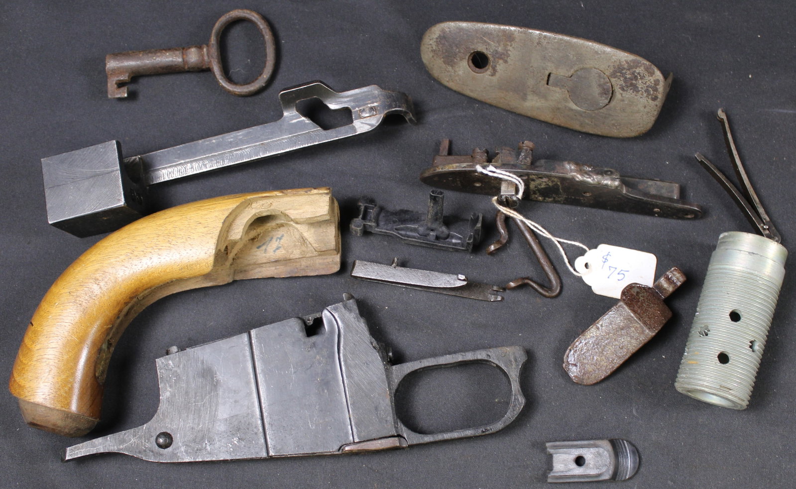 Group Lot: Firearms Parts Lot (FMI): Description coming soon Bidders are welcome to preview items in person during our normal operating hours Tuesday through Saturday 11am-6pm. Estimated shipping parcel size (LxWxH) 10 inches x 8 inches