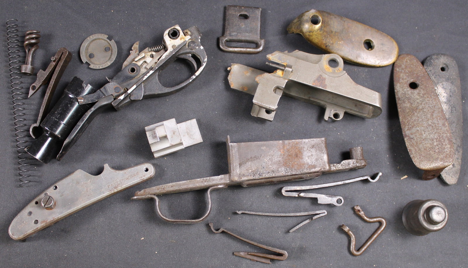 Group Lot: Firearms Parts Lot (FMI): Description coming soon Bidders are welcome to preview items in person during our normal operating hours Tuesday through Saturday 11am-6pm. Estimated shipping parcel size (LxWxH) 10 inches x 8 inches