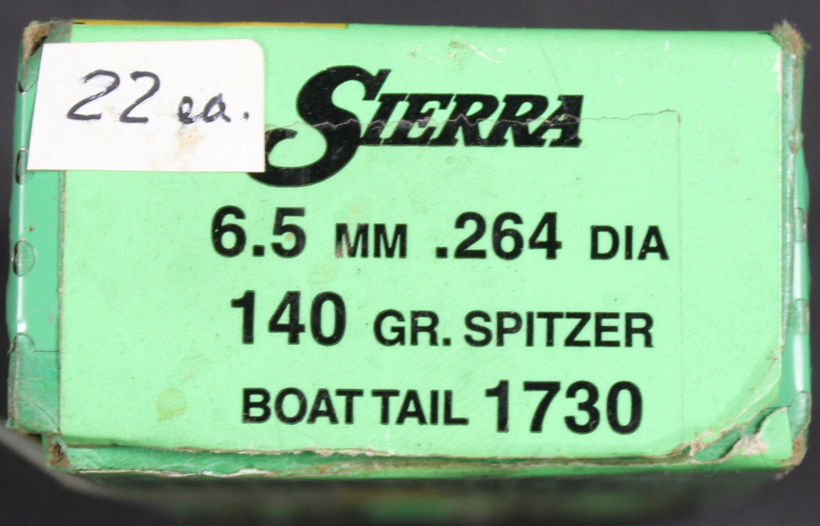 Partial Box of Sierra Manufactured 140gr .264" 6.5mm Spitzer Bullets for Reloading (FMI) - 2