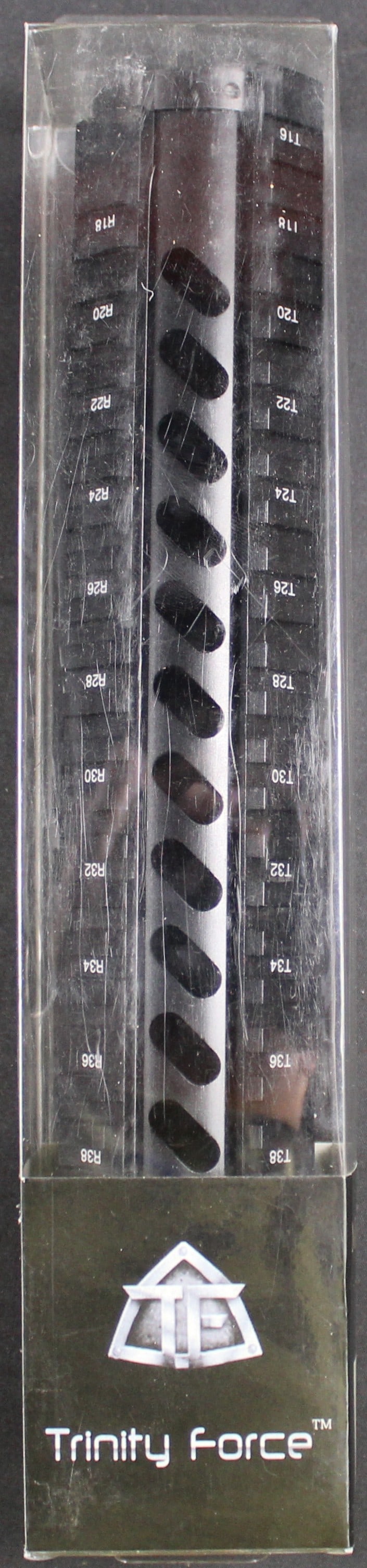 New in Box Trinity Force Quad-Rail (GOTB): Description coming soon Bidders are welcome to preview items in person during our normal operating hours Tuesday through Saturday 11am-6pm. Estimated shipping parcel size (LxWxH) 24 inches x 4 inches
