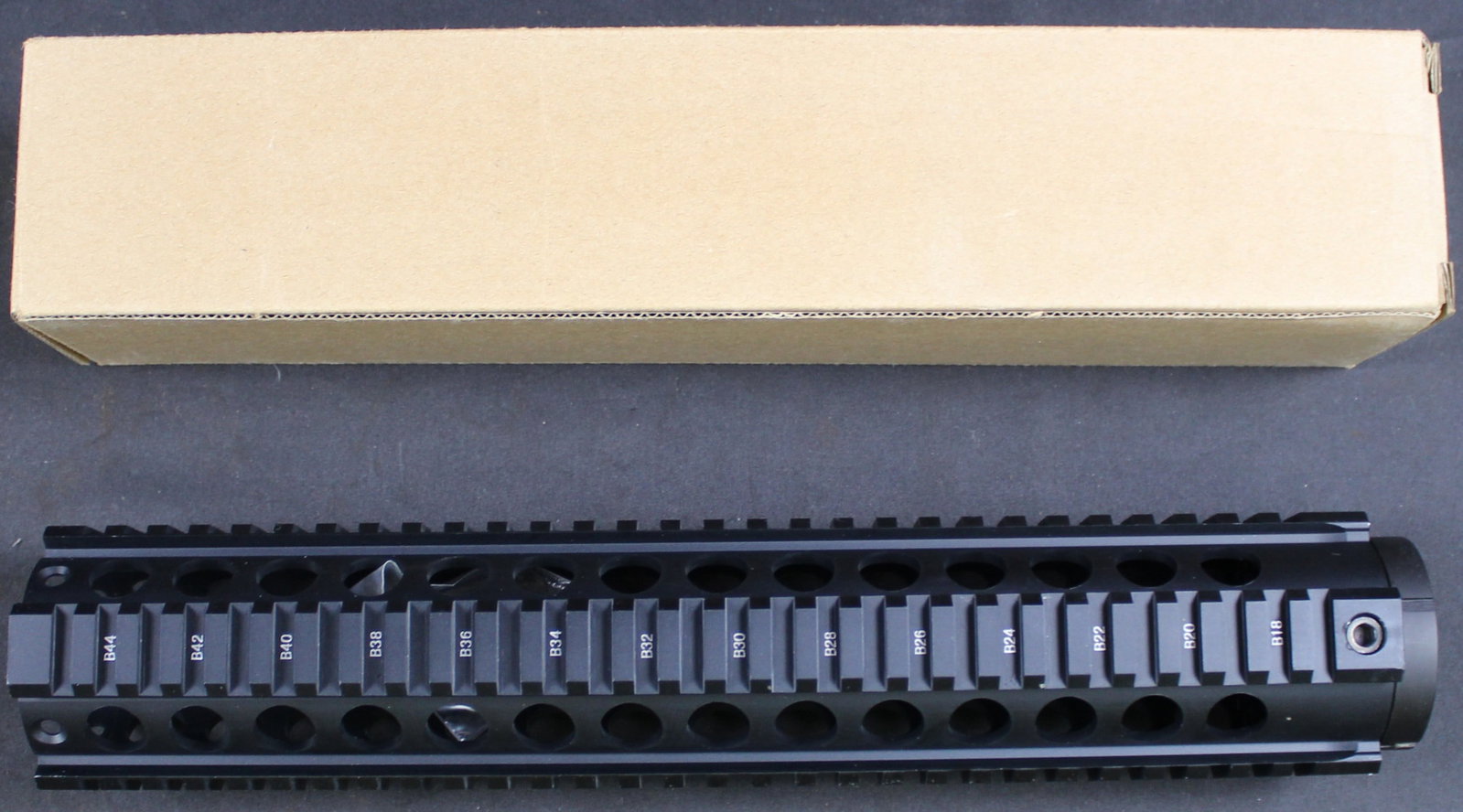 New in Box AR-15 Quadrail (GOTB): Description coming soon Bidders are welcome to preview items in person during our normal operating hours Tuesday through Saturday 11am-6pm. Estimated shipping parcel size (LxWxH) 24 inches x 4 inches