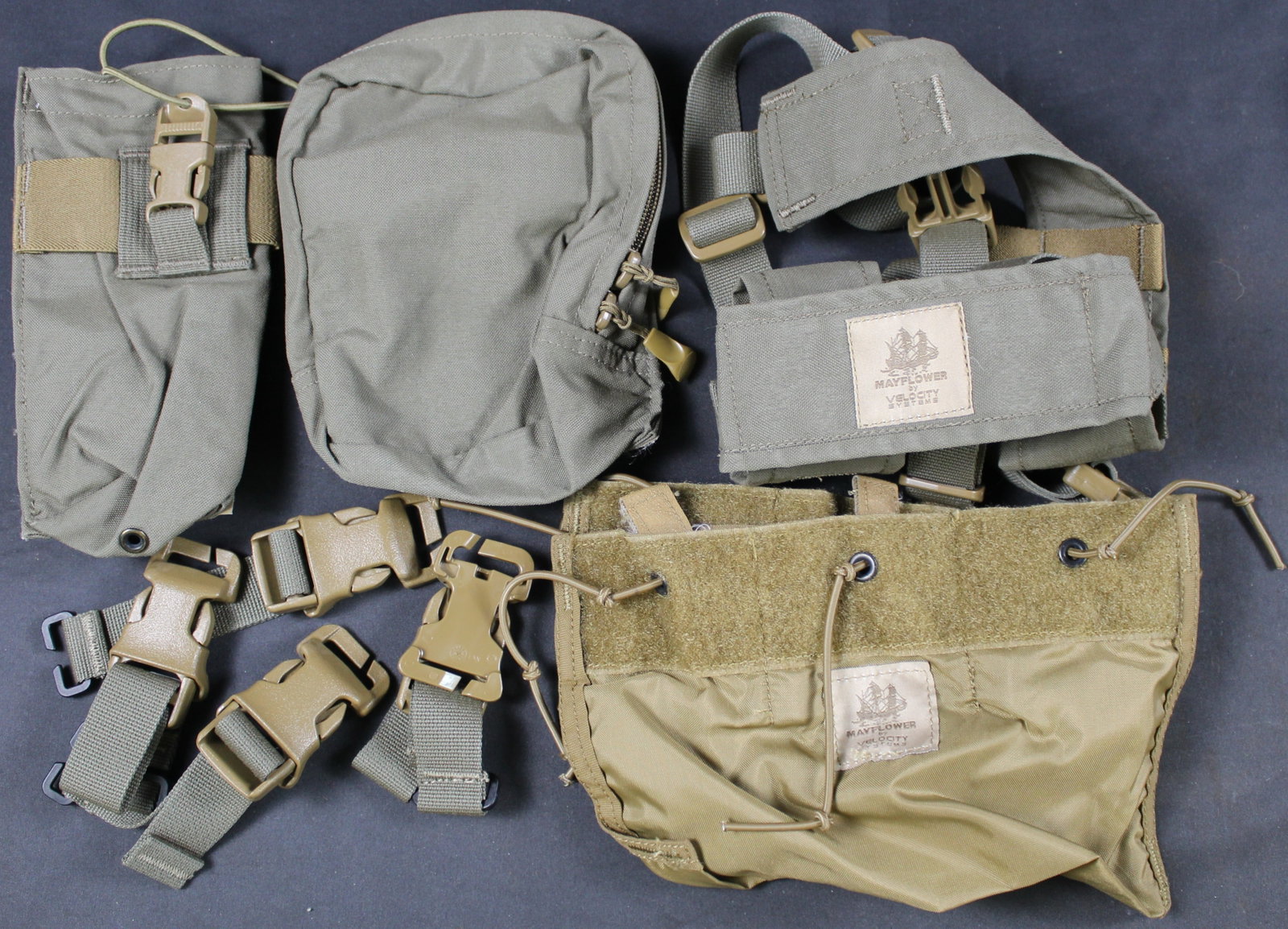 Group Lot: Mayflower/Velocity Systems Carry Pouches (DMS): Description coming soon Bidders are welcome to preview items in person during our normal operating hours Tuesday through Saturday 11am-6pm. Estimated shipping parcel size (LxWxH) 10 inches x 8 inches