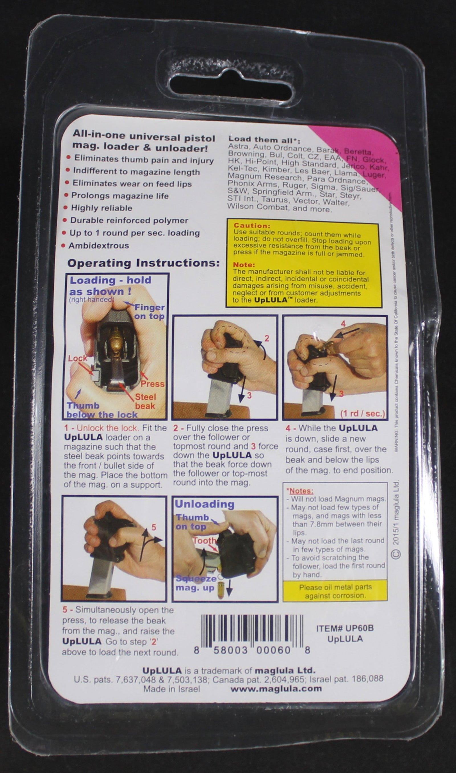 UpLULA Universal Pistol Magazine Loader & Unloader (DMS) - 2
