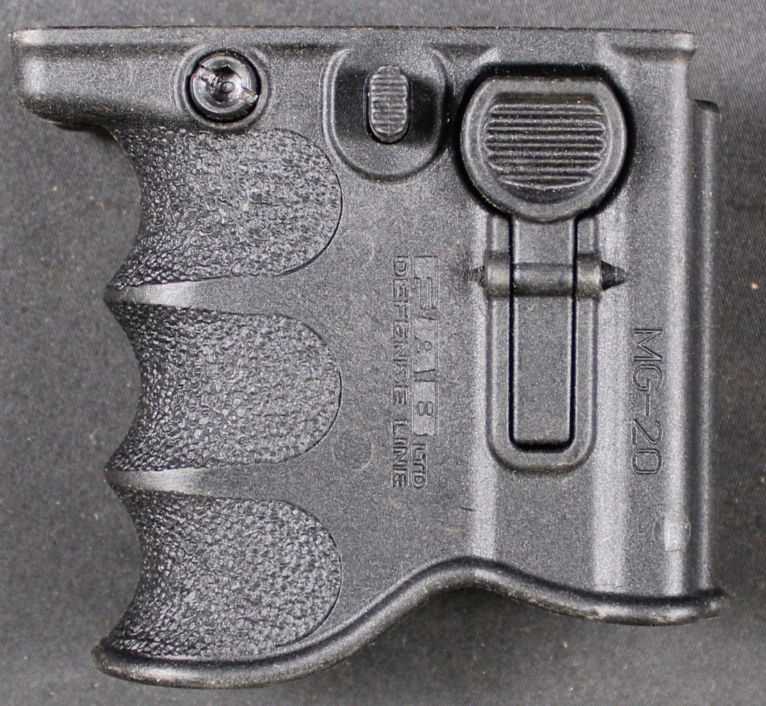 FAB Defense MG-20 Vertical Foregrip for AR-15 (FMI): Description coming soon Bidders are welcome to preview items in person during our normal operating hours Tuesday through Saturday 11am-6pm. Estimated shipping parcel size (LxWxH) 6 inches x 6 inches x
