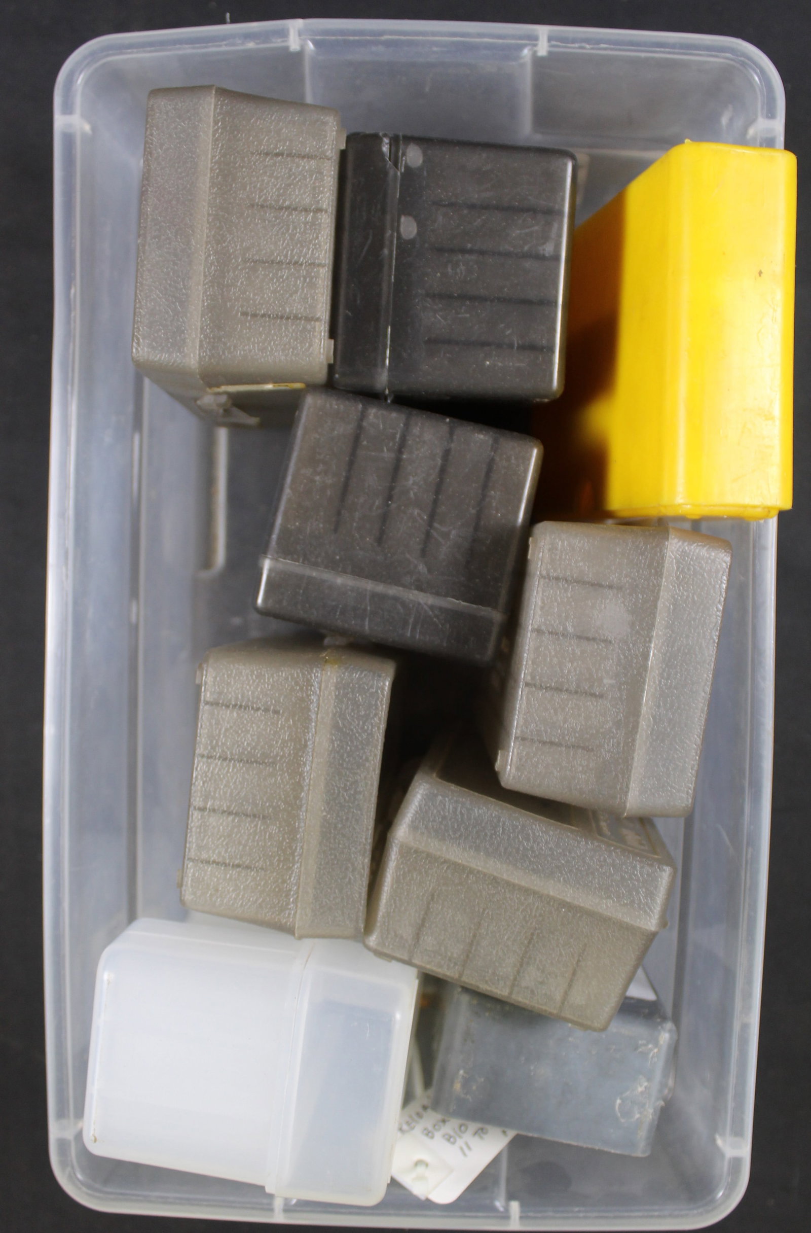 Group Lot: Approximately Eight Reloading Reload Cases (FMI): Description coming soon Bidders are welcome to preview items in person during our normal operating hours Tuesday through Saturday 11am-6pm. Estimated shipping parcel size (LxWxH) 12 inches x 8 inches 