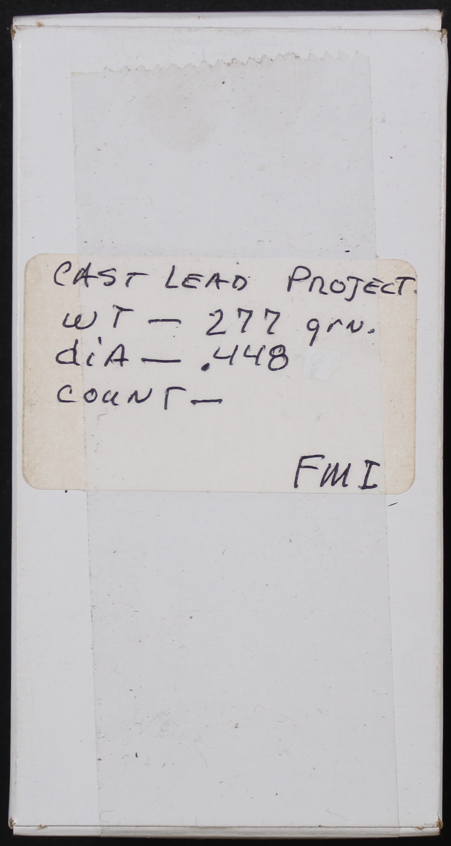 Approximately X Cast Lead 277gr .448" Reloading Projectiles (FMI) - 2