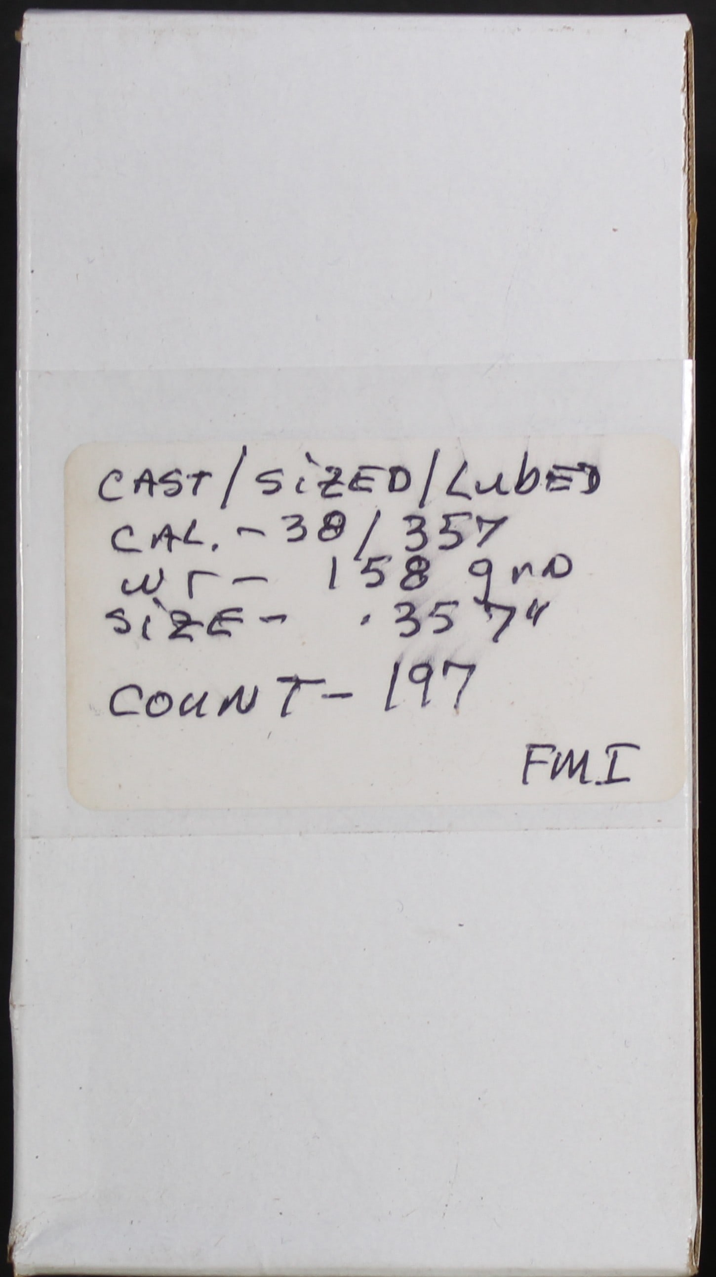 Approximately 197 Cast/Sized and Lubed 158gr .357" Reloading Bullets (FMI) - 2