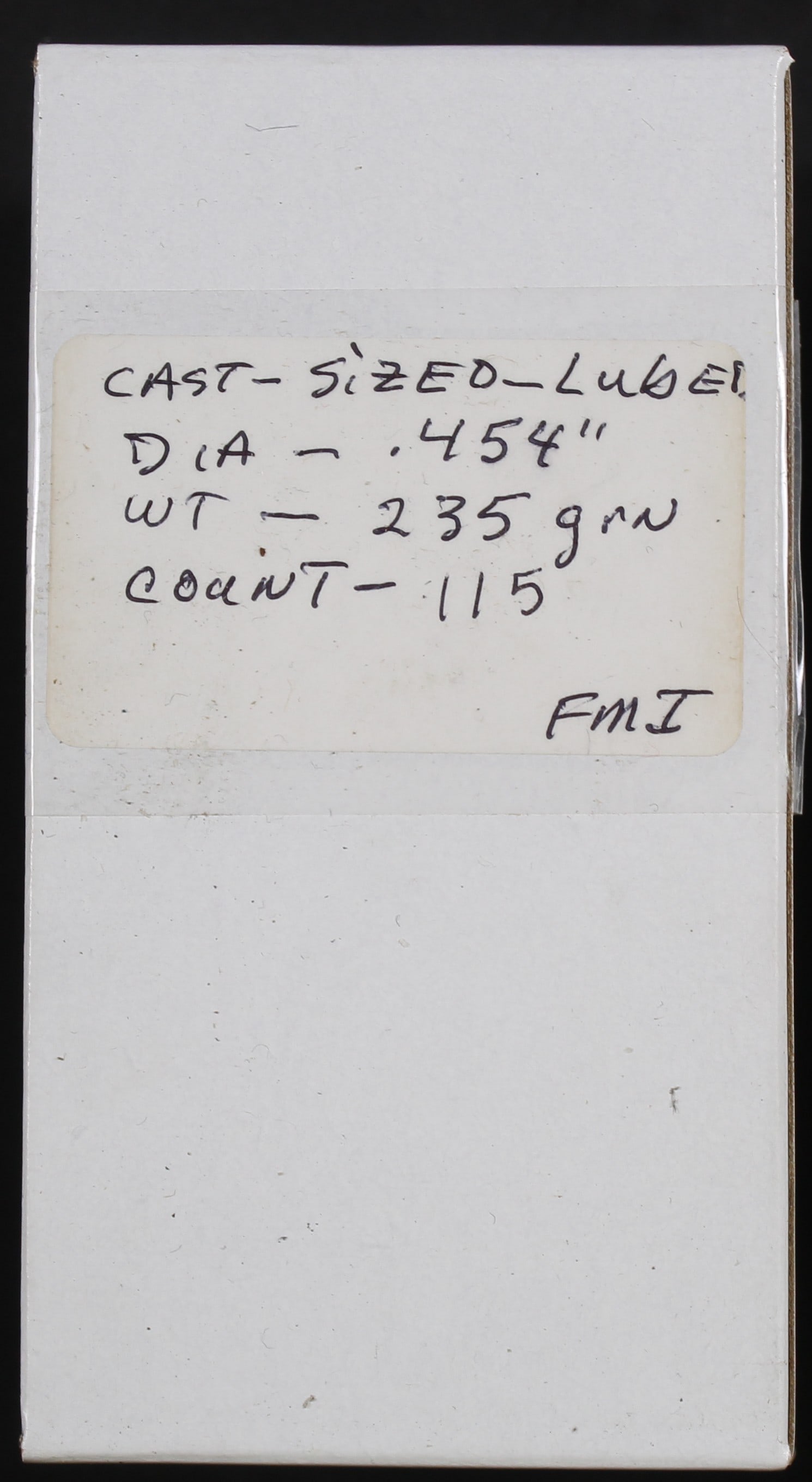 Approximately 115 235gr .454" Cast/Sized and Kubed Reloading Bullets (FMI) - 2