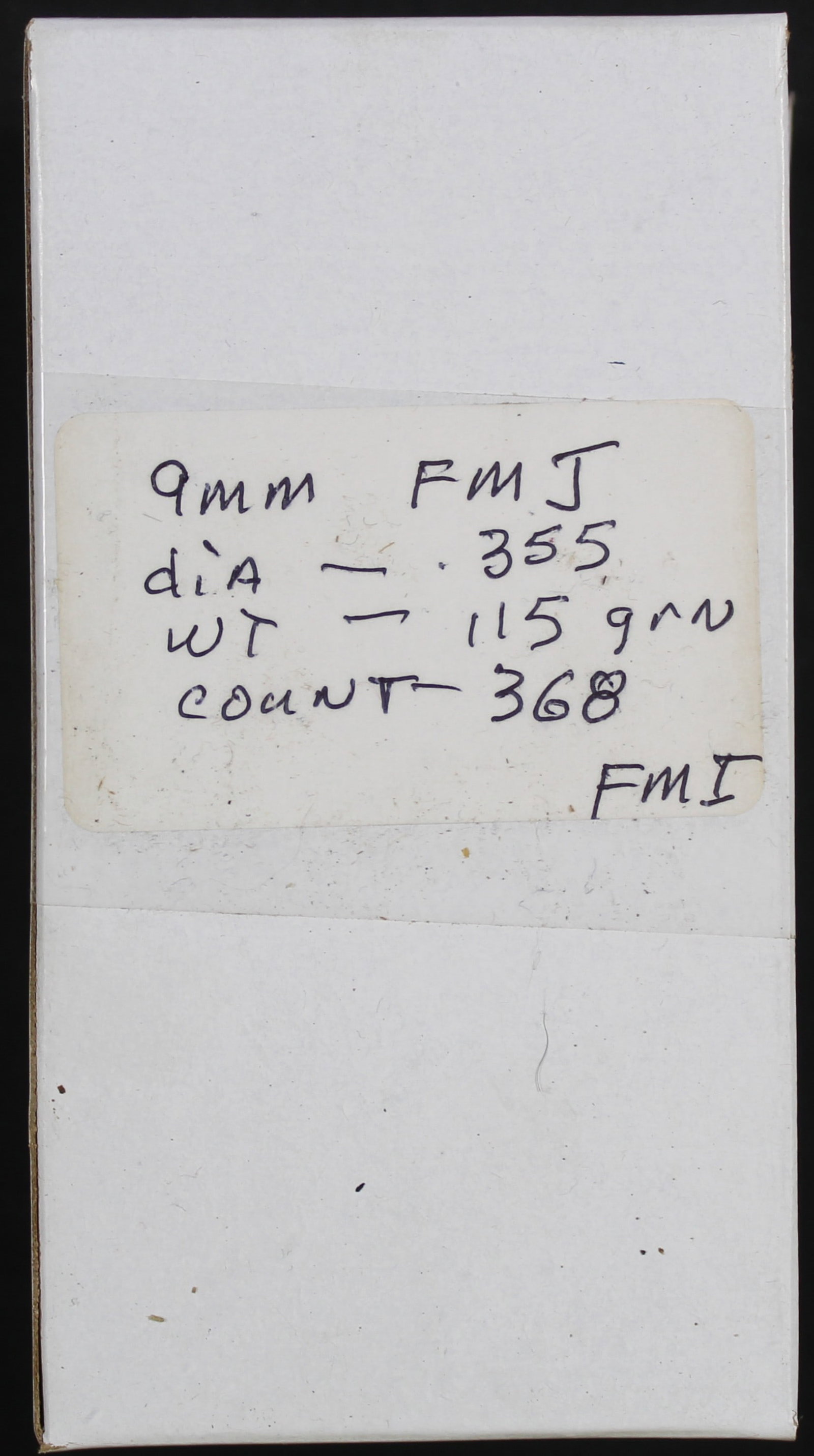 Approximately 368 115gr .355" 9mm FMJ Bullets for Reloading (FMI) - 2