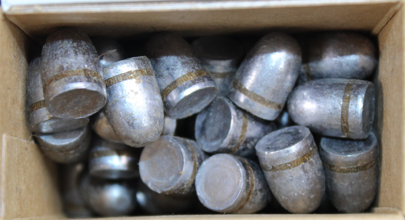 Approximately 238 229gr .450" Cast/Sized and Lubed Reloading Bullets (FMI): Description coming soon Bidders are welcome to preview items in person during our normal operating hours Tuesday through Saturday 11am-6pm. Estimated shipping parcel size (LxWxH) 8 inches x 8 inches