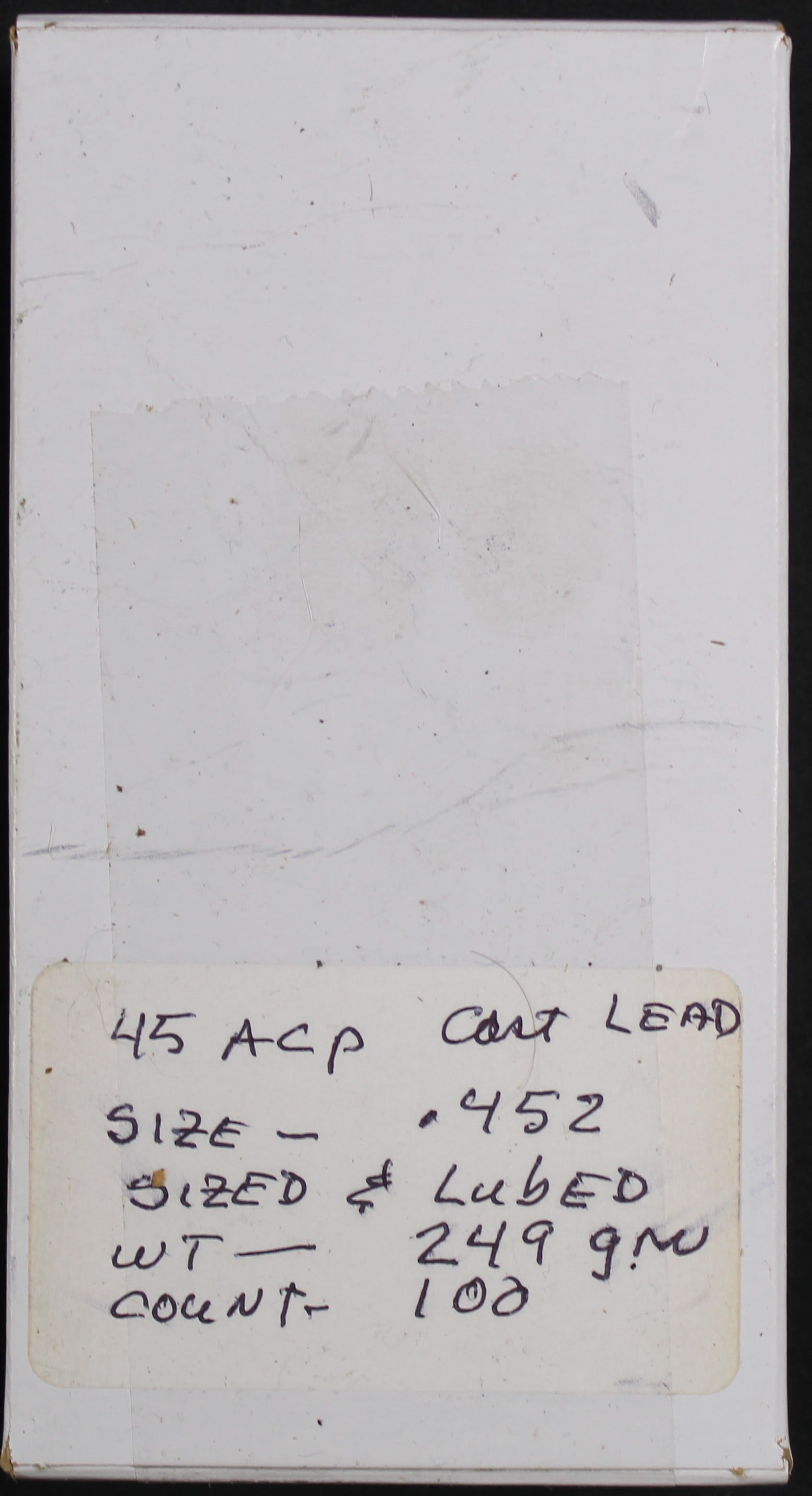 Approximately 100 Cast Lead .452" 249gr Bullets, Sized and Lubed for Reloading (FMI) - 2