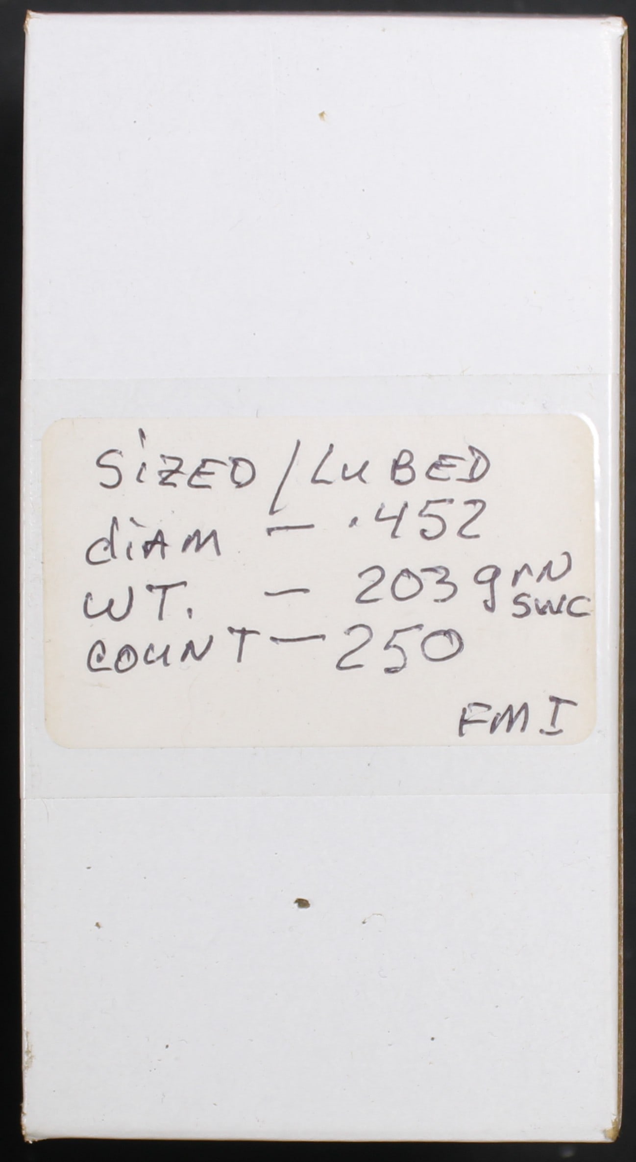 Approximately 250 203gr .452" Sized and Luber Bullets for Reloading (FMI) - 2