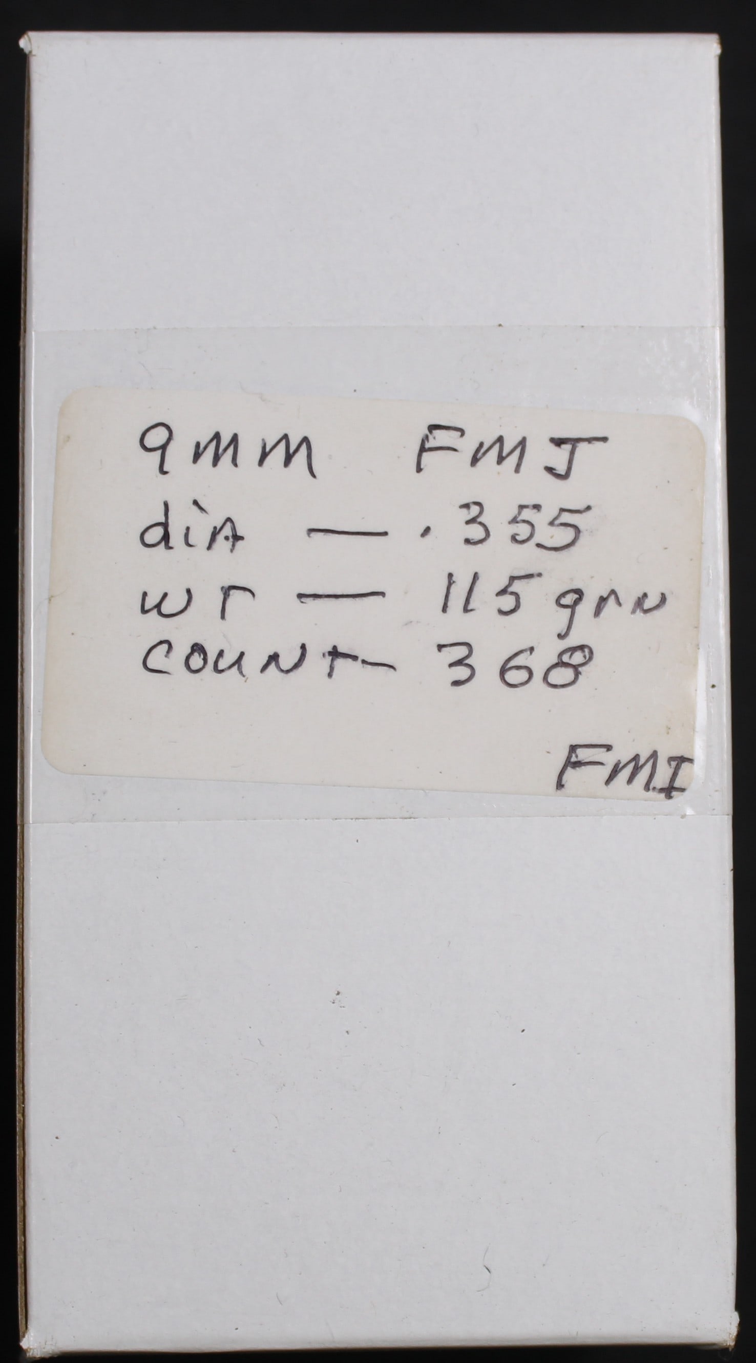 Approximately 368 115gr .355" 9mm FMJ Reloading Bullets (FMI) - 2