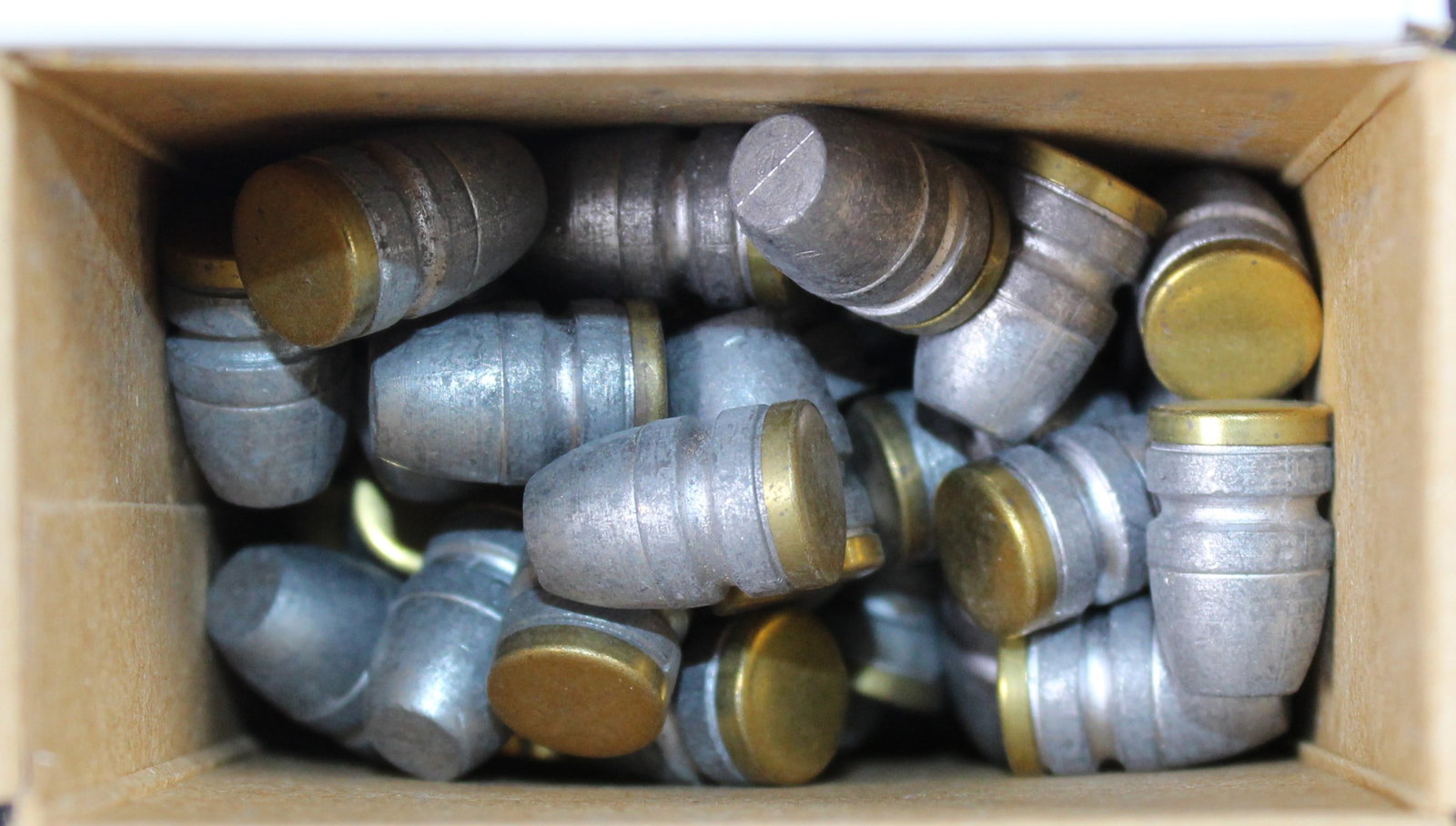 Approximately 153 227gr .427" Cast Lead Bullets with Gas Check (FMI): Description coming soon Bidders are welcome to preview items in person during our normal operating hours Tuesday through Saturday 11am-6pm. Estimated shipping parcel size (LxWxH) 8 inches x 8 inches