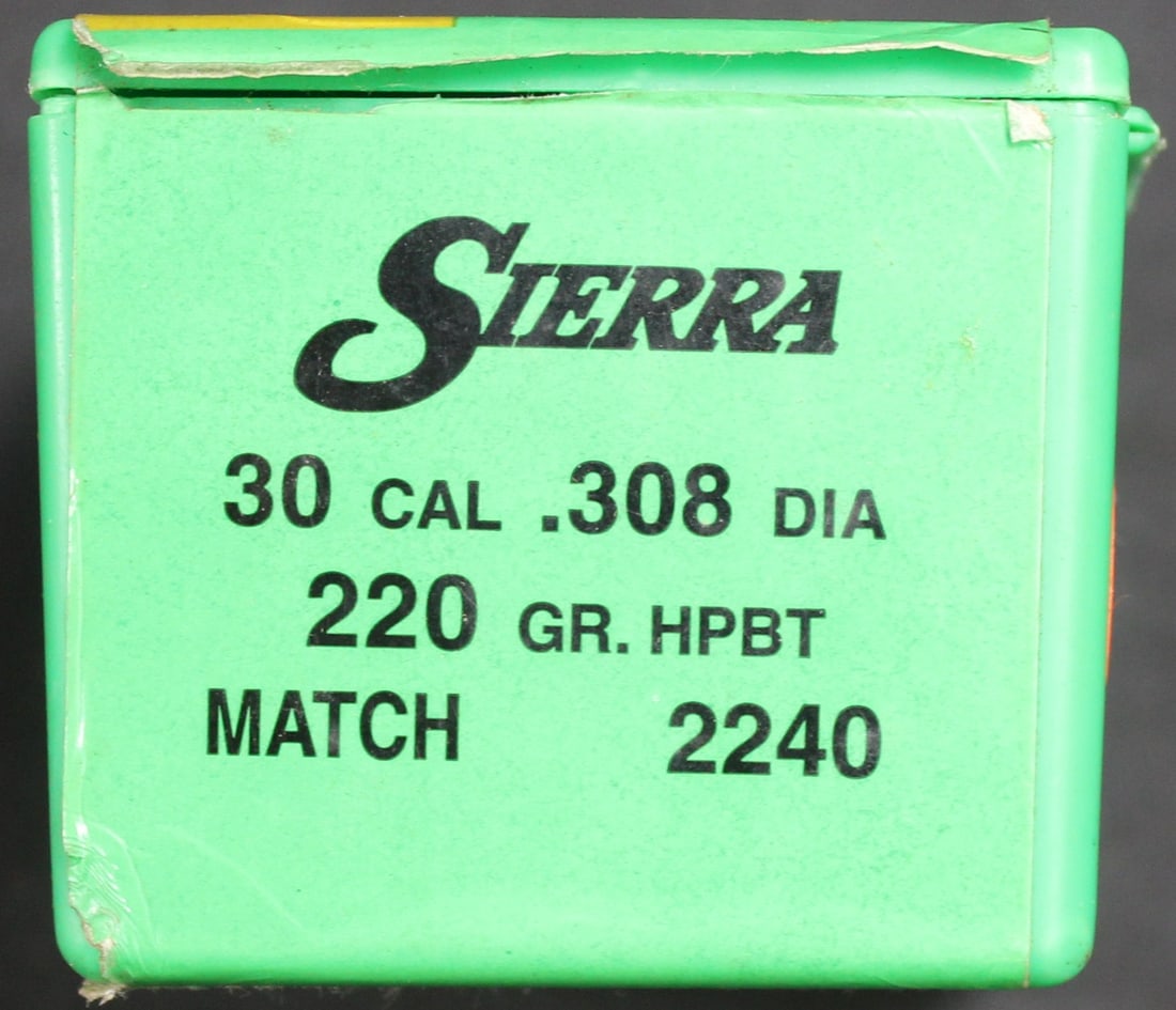 Approximately 50 30 Caliber .308" 220gr Sierra Match Bullets for Reloading (FMI) - 3