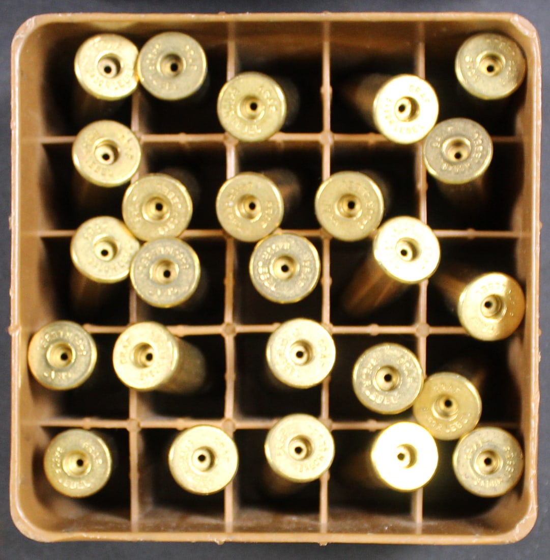 Approximately 25 Shells Casings of 8mm Lebel for Reloading (FMI): Description coming soon Bidders are welcome to preview items in person during our normal operating hours Tuesday through Saturday 11am-6pm. Estimated shipping parcel size (LxWxH) 8 inches x 8 inches