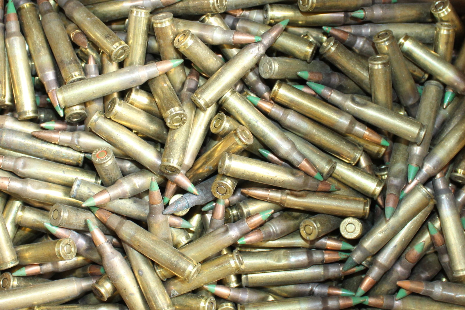 Approximately 500+ 5.56 Green Tipped Range Pickup for reloading Components (FMI): Description coming soon Bidders are welcome to preview items in person during our normal operating hours Tuesday through Saturday 11am-6pm. Estimated shipping parcel size (LxWxH) 10 inches x 8 inches