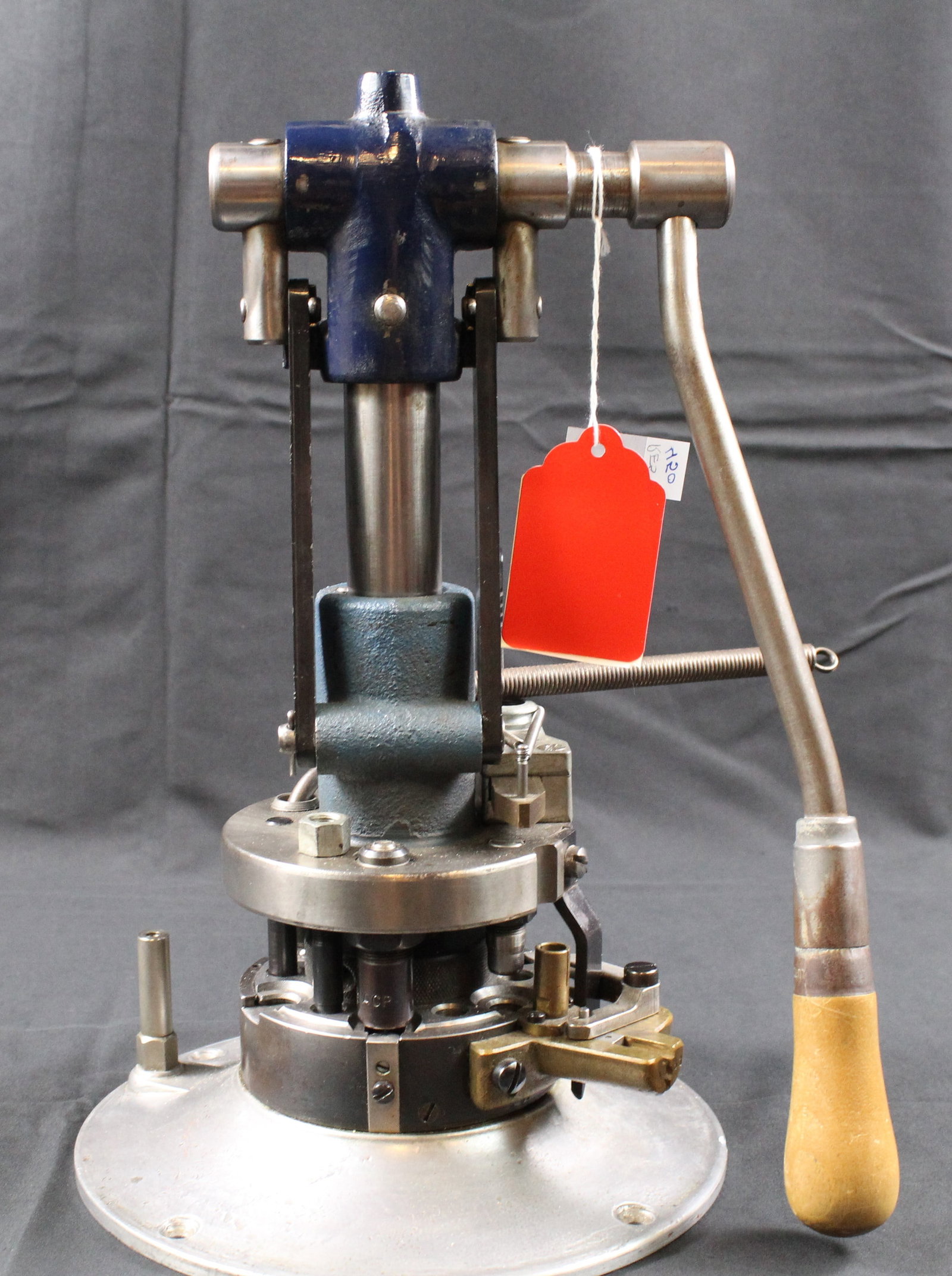 A Star Machine Works Progressive Reloading Press (FMI): A Star Machine Works Progressive Reloading Press fitted for reloading .45 ACP. Manufactured by Star Machine Works of San Diego from the 1930s until the 1990s, are legendary, tool-room-precision