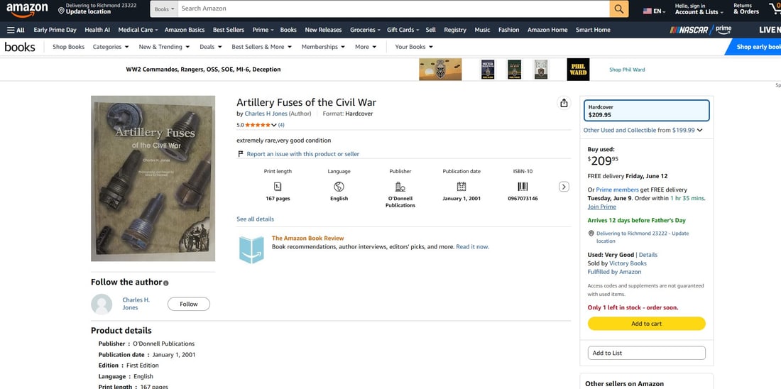 "Artillery Fuses of the Civil War" by Charles Jones (FMI) - 5