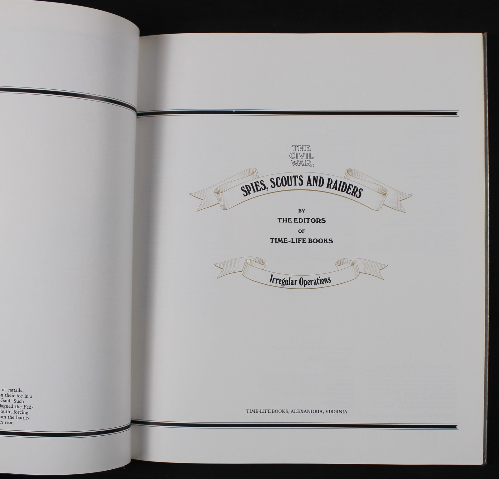 The Civil War "Spies, Scouts and Raiders: Irregular Operations" (FMI) - 2
