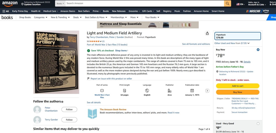 "Light and Medium Field Artillery" WW2 Fact Files (FMI) - 5