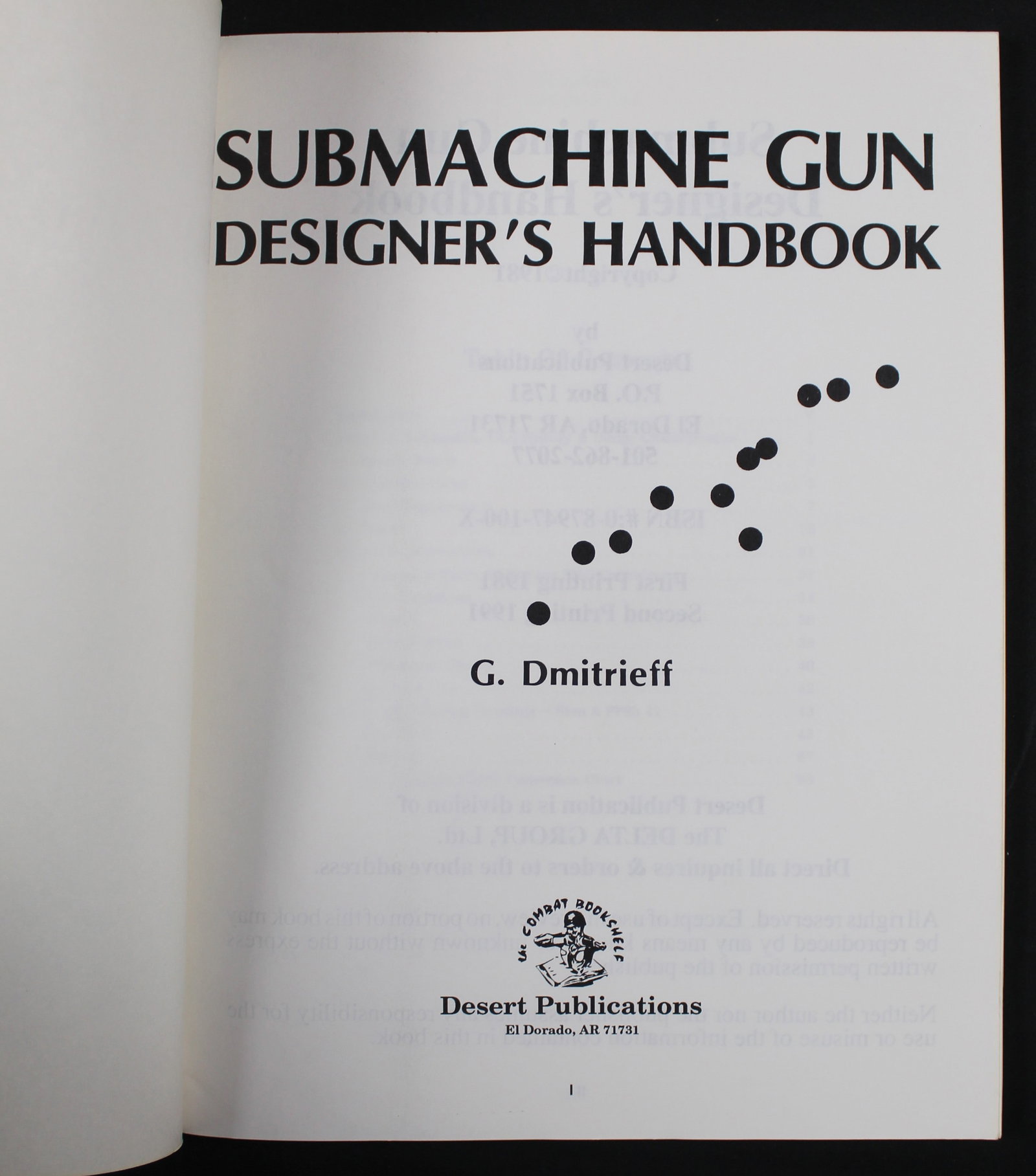 "Submachine Gun Designer's Handbook" by G. Dmitrieff (FMI) - 2